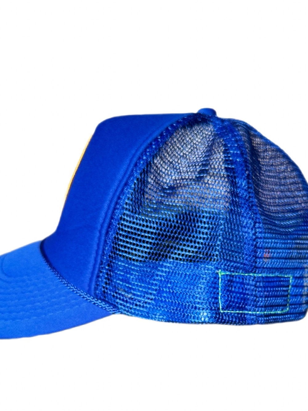 Aviator Nation x SoulCycle Rainbow Skull Snapback Mesh Trucker Hat Blue - Picture 3 of 5